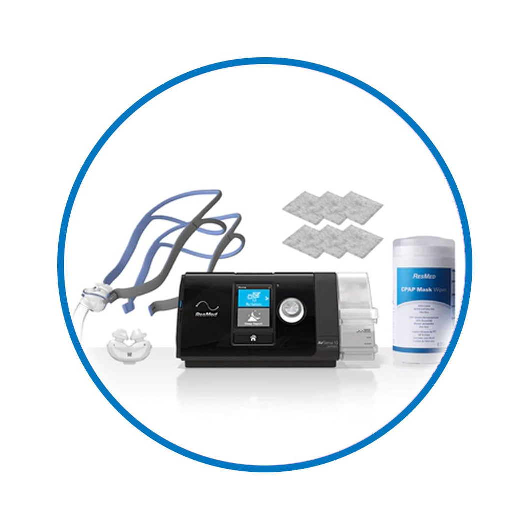 ResMed Therapy Plans – AirSense 10 AutoSet Basic Plan - $74.00 Per month (for 36 months) plus an initial fee of $99.00 - CPAP Depot